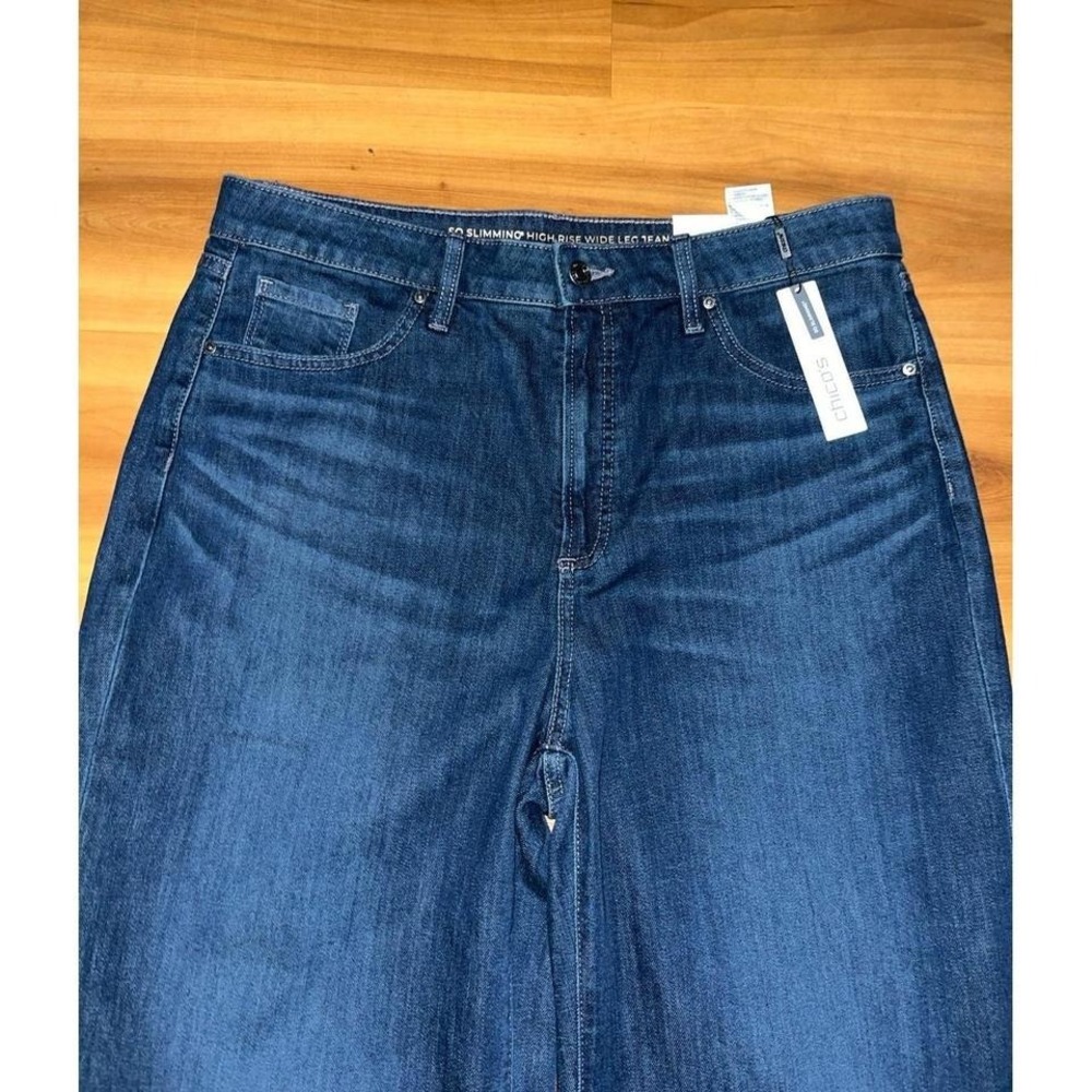 Womens NWT Chico's So Slimming High Rise Wife Leg Jeans - Picture 4 of 6